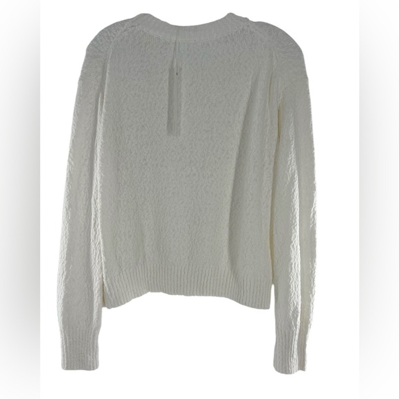 NWT Revolve One Grey Day OGD Ivory Scoop Neck Knit Sweater Small - Picture 4 of 7